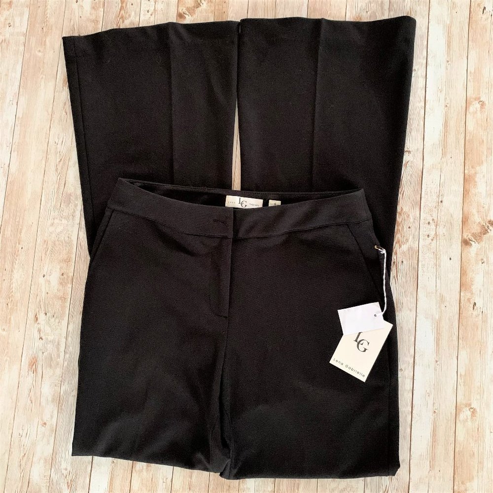 donatedLena Gabrielle Black Bootcut Dress Pant, Sz 6
